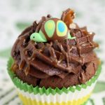 turtle on a cupcake