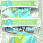 elephant baby shower cookies