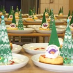 christmas plated desserts forest of chocolate trees