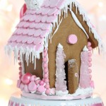 pink gingerbread house