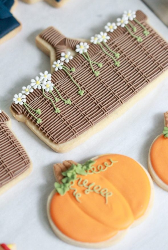 Autumn Decorated Cookies _ Nutmeg Sugar Cut Out Cookie Recipe