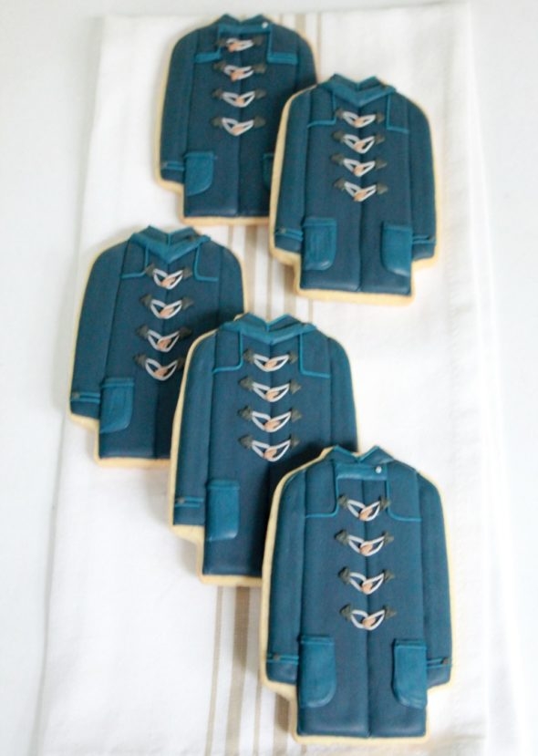 Coat Jacket Decorated Cookies Sweetopia