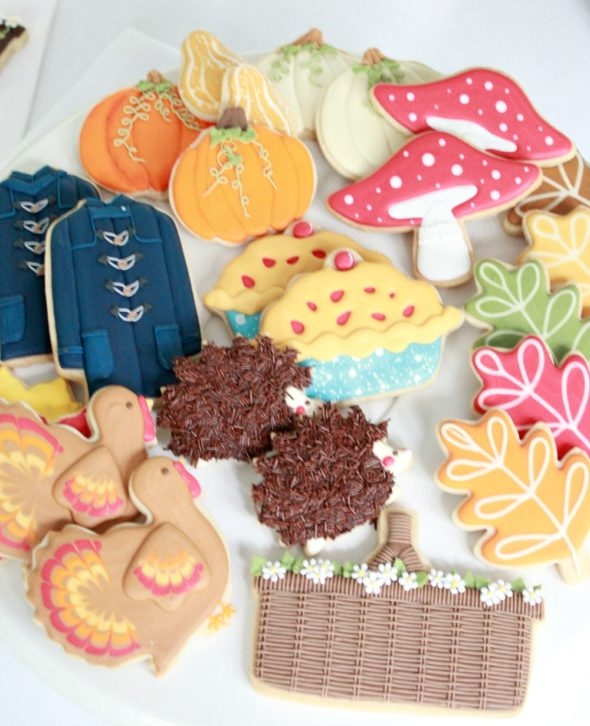 Fall Decorated Cut Out Cookies Sweetopia