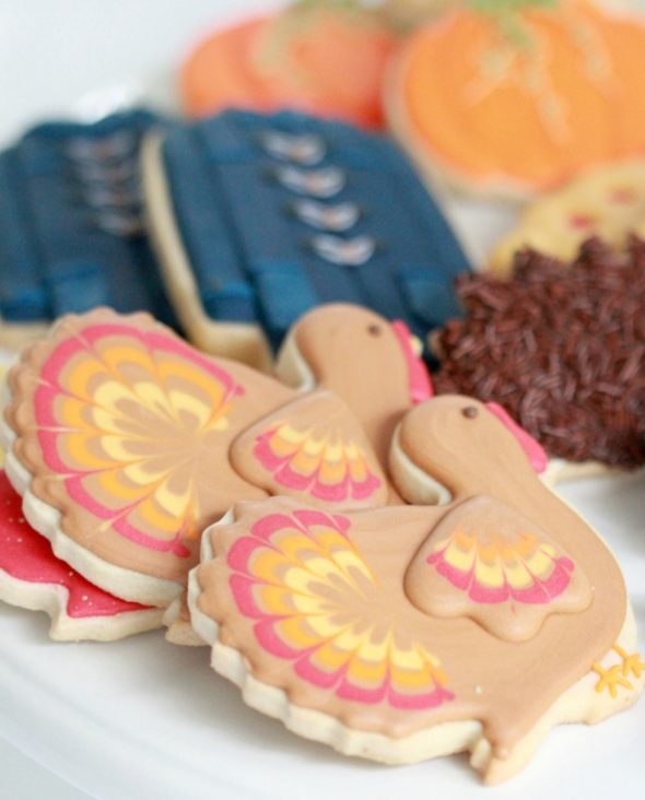 Thanksgiving Decorated Cookies Sweetopia