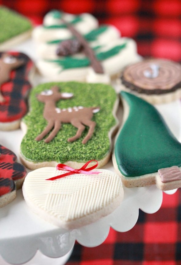 Woodland Christmas Decorated Cookies