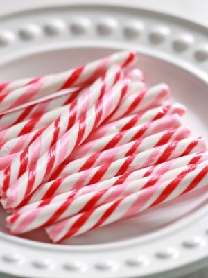 Candy Cane Cut Out Sugar Cookies | Sweetopia