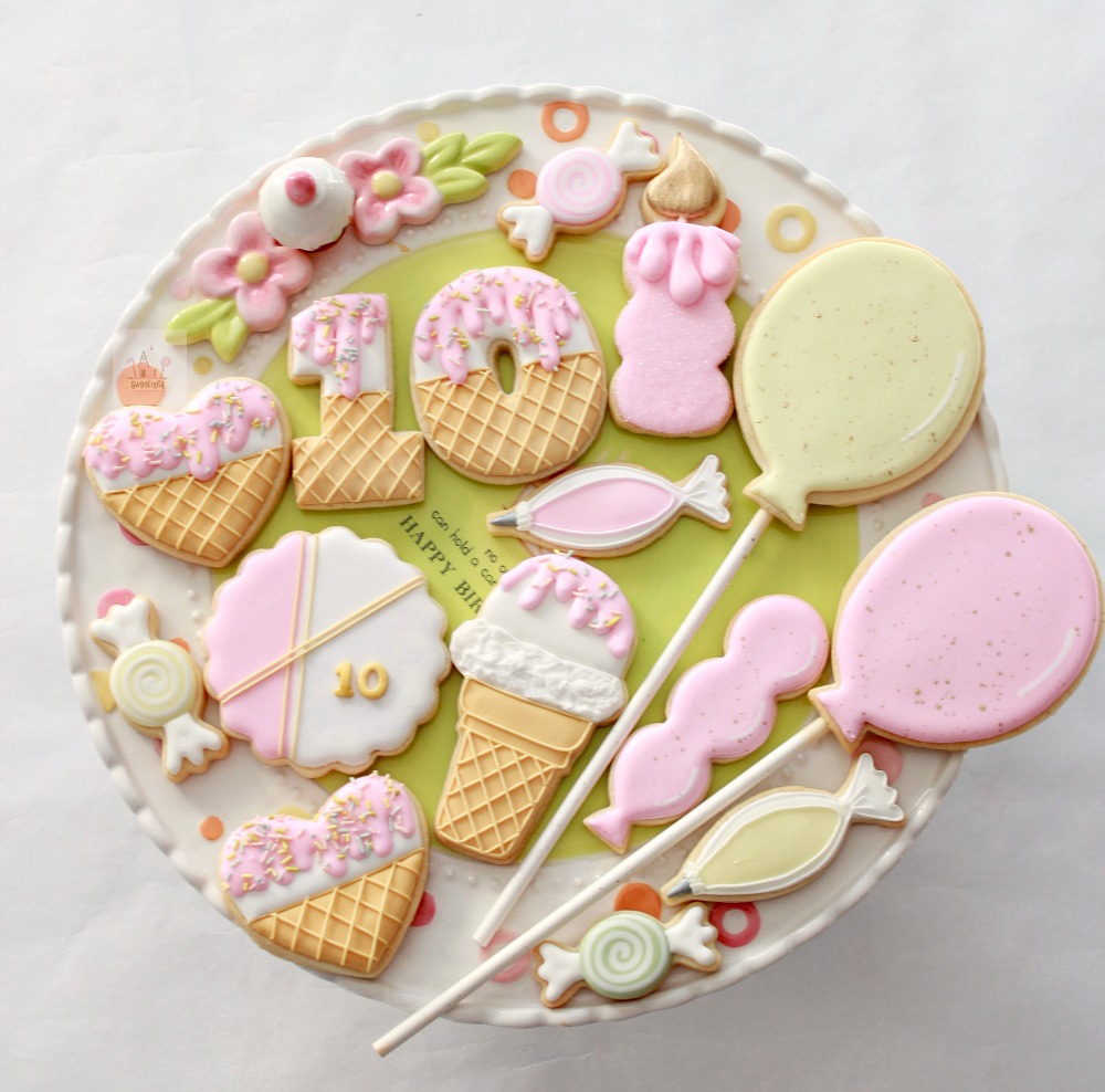 Happy Birthday Decorated Cookies