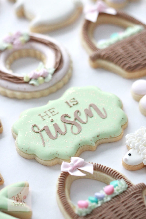 He is Risen Easter Cookie