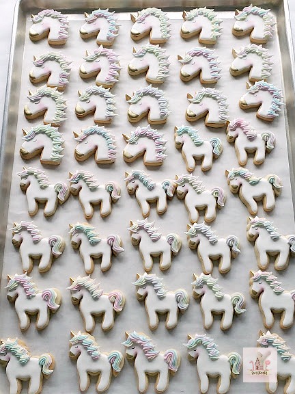Tray of Unicorn Cookies