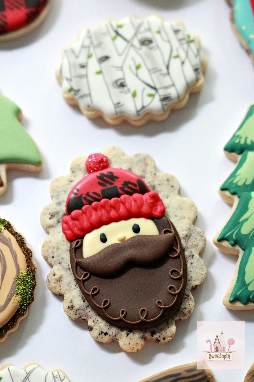 How to Decorate Lumberjack Cookies with Royal Icing Video