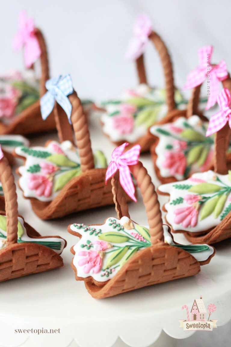 (Video) Mother’s Day 3D Basket Cookie Tutorial | Sweetopia