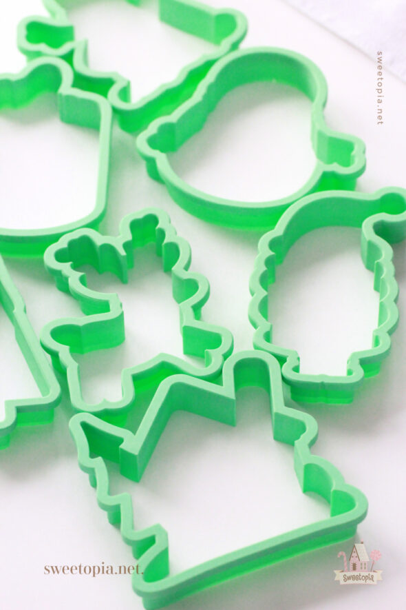 Christmas cookies decorated with royal icing