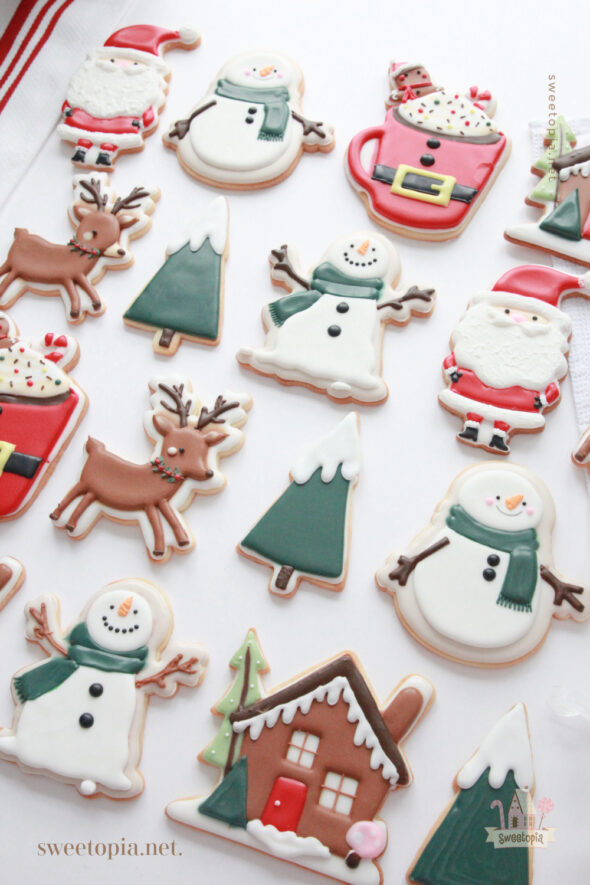 decorated christmas cookies