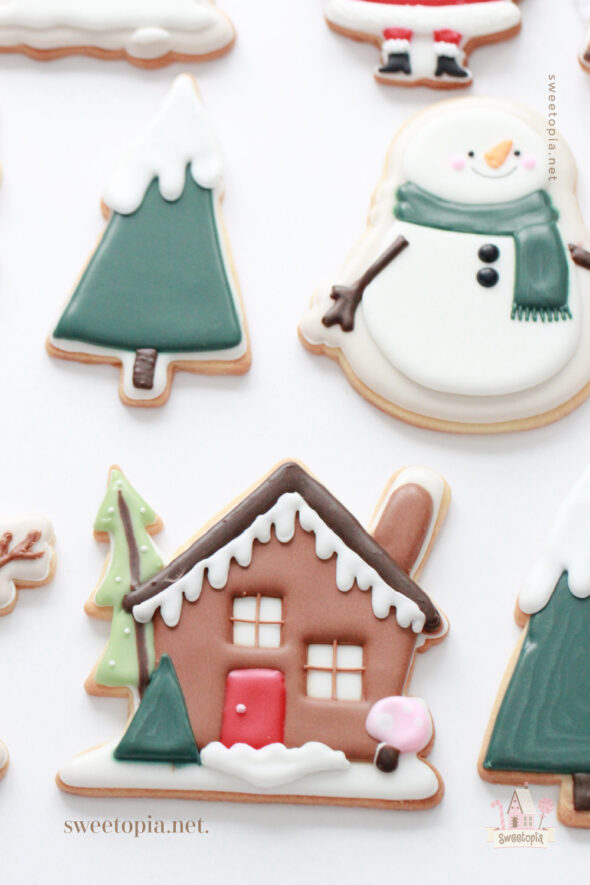 decorated christmas sugar cookies